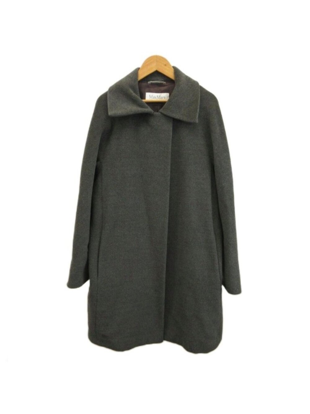 Max Mara White Tag Soutien Collar Coat Outer Wool Cashmere Blend a Line